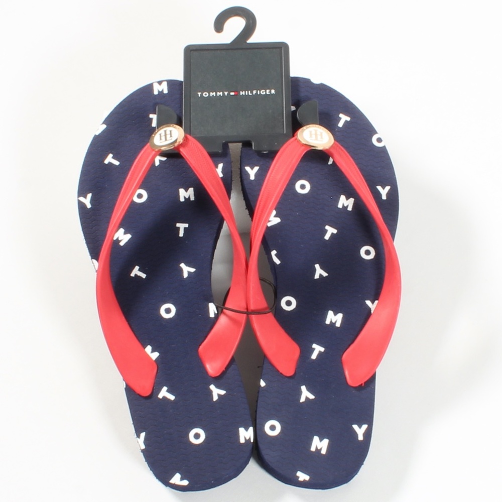 Tommy Hilfiger Rose Flip Flops Thong Sandals NEW - Picture 7 of 7
